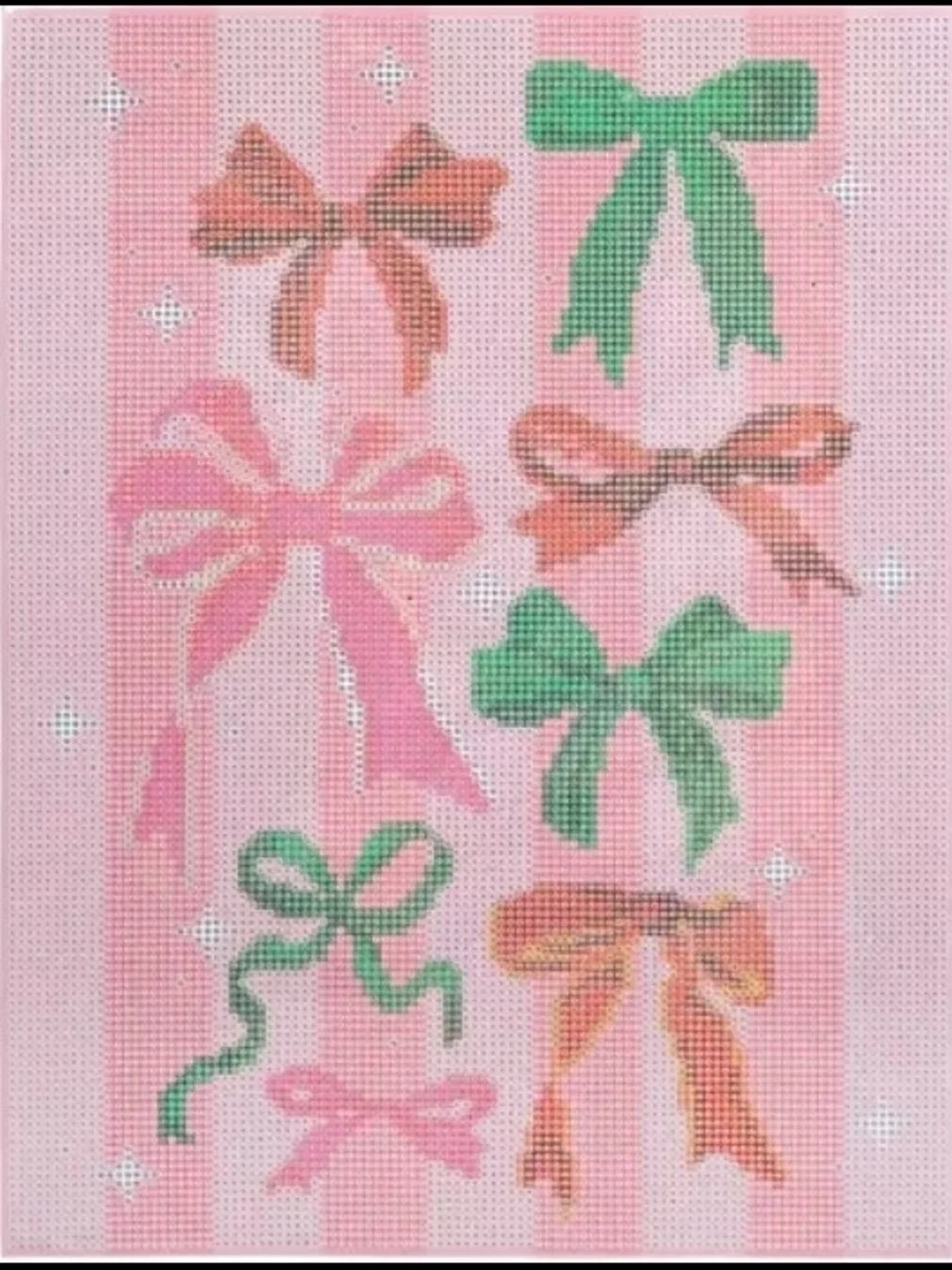Pink Bow Diamond Painting Kit